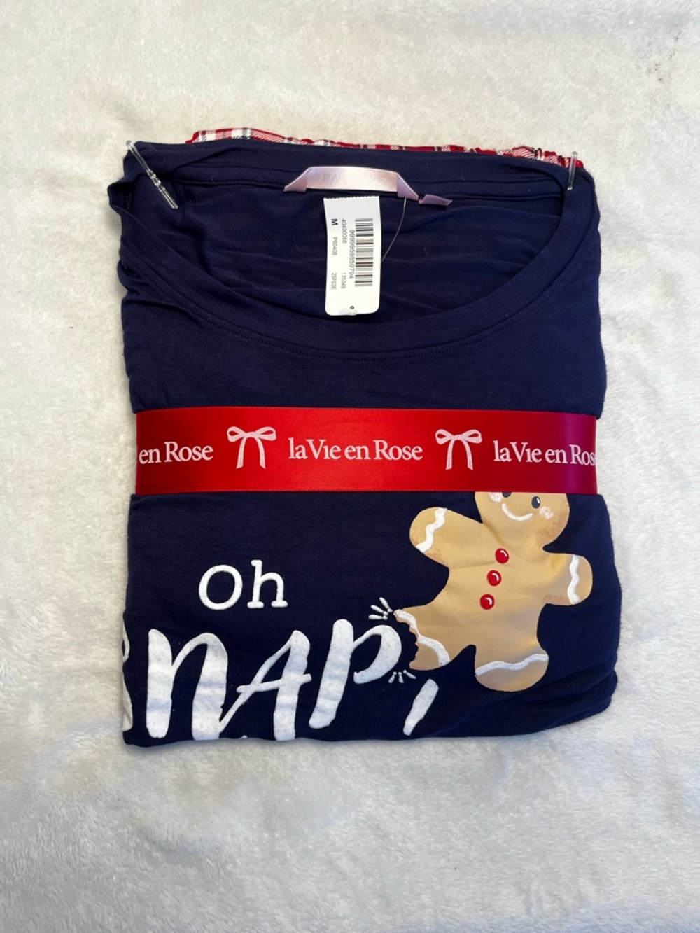 La Vie En Rose Gingerbread OH SNAP Pajamas Set